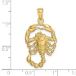 14k Large Scorpio Zodiac Charm - Image 3