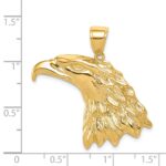 14k Eagle Head Pendant - Image 4