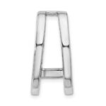 14k White Gold Holds 6.8mm Stone Slide Mounting Fits up to 6mm Regular/8mm Fancy or Reversible Omega