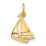 10k Sailboat Charm - Image 4