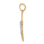 10K w/ Rhodium Crucifix Pendant - Image 2