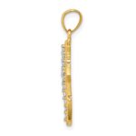 10k CZ Cross Pendant - Image 2