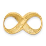 10K Infinity Figure Eight Polished and Textured Slide - Image 3