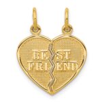 10K BEST FRIEND 2 Piece Break-A-Part Charm