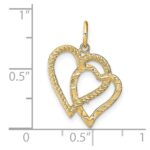 10k Heart Charm - Image 3