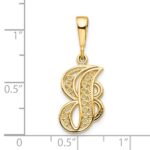 10k Initial J Pendant - Image 3