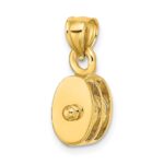 10K Polished 3-D Moveable Pulley Charm - Image 5