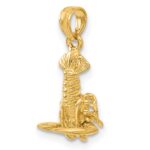 10k 3-D Moveable Lobster Pendant - Image 6