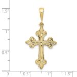 10k Fleur de Lis Cross Pendant - Image 3