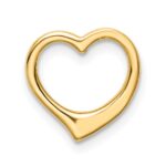 10K Polished Heart Chain Slide - Image 4