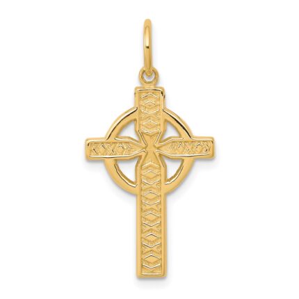 10K Iona Cross Charm
