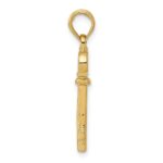 10K Polished 3-D Key Charm - Image 2