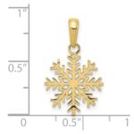 10k Snowflake Pendant - Image 3