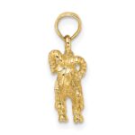 10K 3-D Aries Zodiac Pendant - Image 2