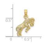 10K 3-D Aries Zodiac Pendant - Image 3