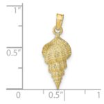 10k Conch Shell Pendant - Image 3