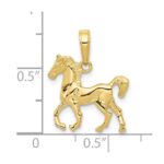 10k Standing Horse Pendant - Image 4