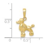 10K Poodle Dog Pendant - Image 3