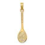 10K 3-D Tennis Racquet Pendant - Image 4