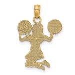 10K Cheerleader Jumping with Pom-Pom's Pendant - Image 3