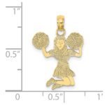 10K Cheerleader Jumping with Pom-Pom's Pendant - Image 4