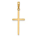 10K Polished Cross Pendant - Image 3