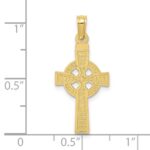 10k Reversible GOD IS LOVE Celtic Cross Pendant - Image 3