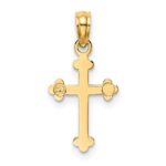 10K Budded Cross Charm - Image 4