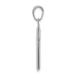 10K White Gold Reversible Latin Cross Pendant - Image 2