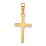 10k Polished Cross Charm - Image 4
