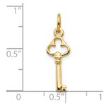 10k Solid Key Charm - Image 3