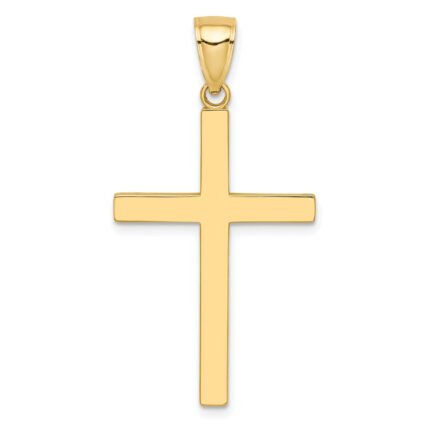 10k Polished Cross Pendant