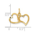 10k Heart Charm - Image 3
