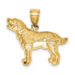 10K Diamond-cut Labrador Retriever Pendant - Image 4
