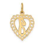 10k Initial I Charm - Image 3