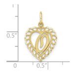 10k Initial O Charm - Image 4