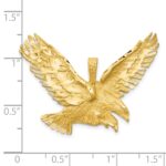 10k Eagle Charm w sandblast finish - Image 4