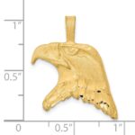 10k Solid Diamond-cut Eagle Head Charm - Image 3