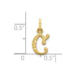 10K Initial C Charm - Image 3