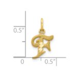 10k Initial F Charm - Image 3