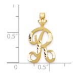 10k Initial R Pendant - Image 3