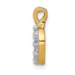 10k Small CZ Horseshoe Charm - Image 2