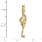 10K Solid Polished 3-D Figure Skater Charm - Image 3
