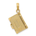 10K  3D Lords Prayer Bible Pendant - Image 4
