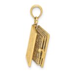 10K  3D Lords Prayer Bible Pendant - Image 7