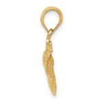 10k Polished Claddagh Pendant - Image 2