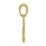 10K Polished & Textured I Heart You Pendant - Image 2