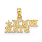 10K Polished ROCK STAR Charm - Image 4