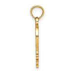 10K #1 MOTHER In Heart Frame Pendant - Image 2