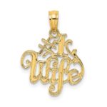 10K #1 WIFE Pendant